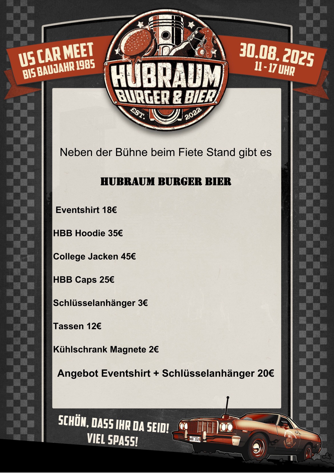 Merch Preisliste HBB 2025